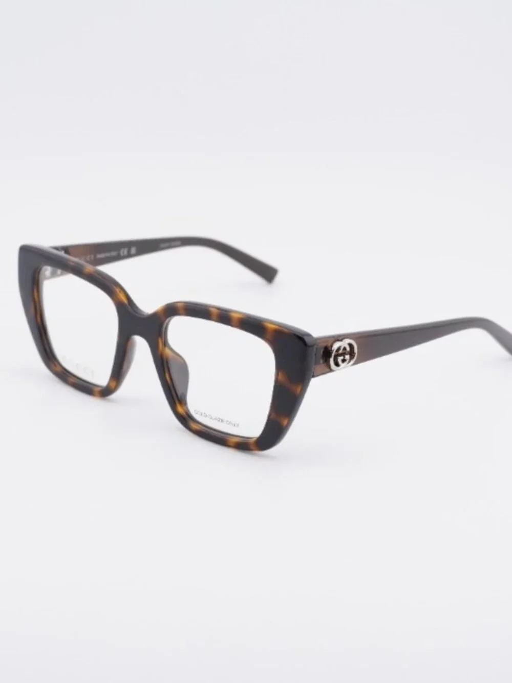 Gucci GG2028O 002 Eyeglasses Brown Havana 50mm Square Frame